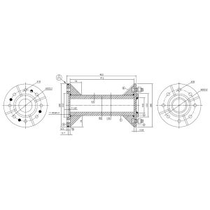 EXTENSOR TRASEIRO 8 FUROS 153MM 45CM COMPRIMENTO