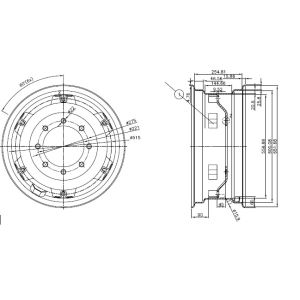 RODA ARO 24 W10X24 8 FUROS X 6 PRESILHAS SIMPLES 