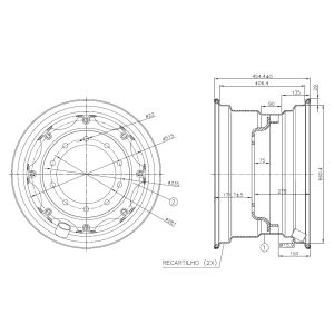 RODA ARO 26 DW 16X26 10 FUROS X 08 PRESILHAS SIMPLES