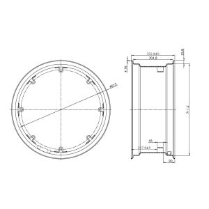 ARO 28 W12X28 (P/PNEU 14.9-28) P/ FIXAR BACIA ORIGINAL 8X1X615MM 