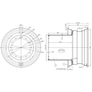 CONJ DUPLAGEM DW 15LX30 C/TUBO SEPARADOR 
02 RODAS EXTERNAS S/BACIA
02 SEPARADORES