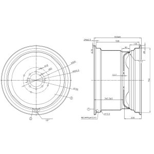 RODA ARO 30 DW 20X30 8 FUROS 