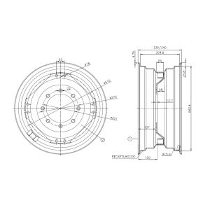 RODA ARO 26 DW 12X26 - 08 FUROS X 04 PRESILHAS DUPLAS 
